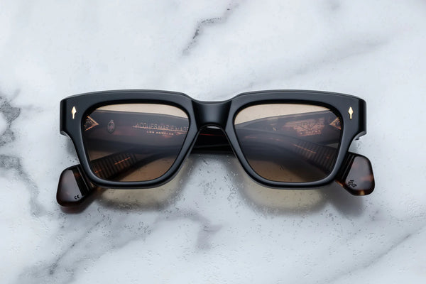 Jacques Marie Mage Fellini Noir 15 Black Yellow Sunglasses Japan