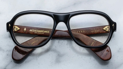 Jacques Marie Mage Richard Noir X Designer Eyeglasses | ABCGlasses.com