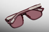 Jacques Marie Mage Yves Epoxy II Cassis Premium Sunglasses | ABCGlasses.com