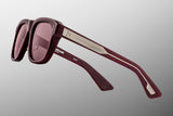 JMM Yves Epoxy II Cassis High-End Frame Sunglasses | ABCGlasses.com