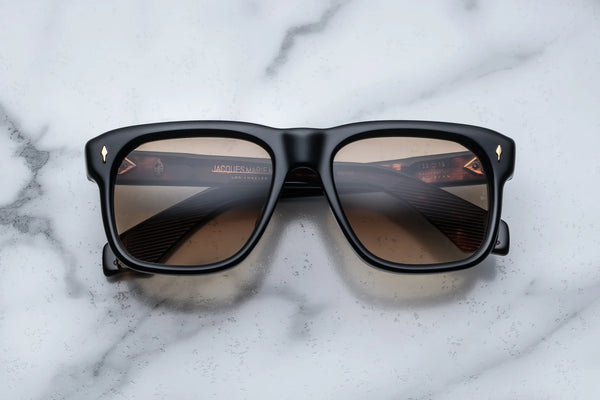 Jacques Marie Mage Yves Noir 15 Black Brown Luxury Sunglasses