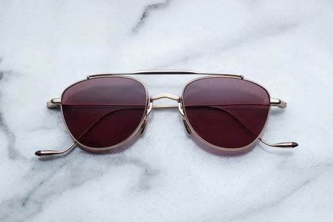 Jacques Marie Mage Flynn Champagne Sunglasses | ABCGlasses.com