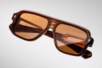 Jacques Marie Mage Fugue Hickory Premium Sunglasses | ABCGlasses.com