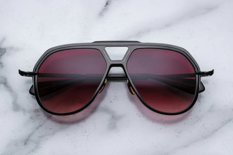 Jacques Marie Mage Lockheed Black Designer Sunglasses | ABCGlasses.com