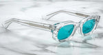 Jacques Marie Mage Whiskeyclone Clear Sunglasses - Handcrafted Limited Edition Frames | ABCGlasses.com