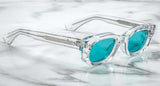 Jacques Marie Mage Whiskeyclone Clear Sunglasses - Handcrafted Limited Edition Frames | ABCGlasses.com