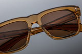 Jacques Marie Mage Yves Ocre Sunglasses - Bold Square Acetate Shades for Men | ABCGlasses.com