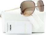 Michael Kors MK5004 Chelsea Aviator Sunglasses - Rose Gold Frame with Gold Mirror Lenses 59MM Authentic | ABCGlasses.com