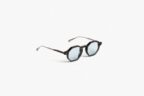 Movitra Sunglasses Climax 04 Crystal Black with Light Blue Lenses | ABCGlasses.com