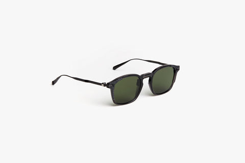Movitra Sunglasses Inceptus 02 Crystal Black with Green Lenses | ABCGlasses.com