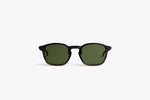 Movitra Inceptus 02 Crystal Black Green Lens Designer Sunglasses | ABCGlasses.com