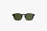 Movitra Inceptus 02 Crystal Black Green Lens Designer Sunglasses | ABCGlasses.com