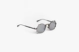 Movitra Tectum 01 Polished Light Gun Premium Sunglasses with Mirror Silver Lenses | ABCGlasses.com