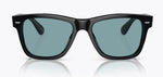 Oliver Peoples Sunglasses - Oliver Black with Polar Teal Lens 49mm | ABCGlasses.com
