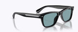 Oliver Peoples Oliver Sunglasses - Black Frame Polar Teal Lens 49 Size | ABCGlasses.com
