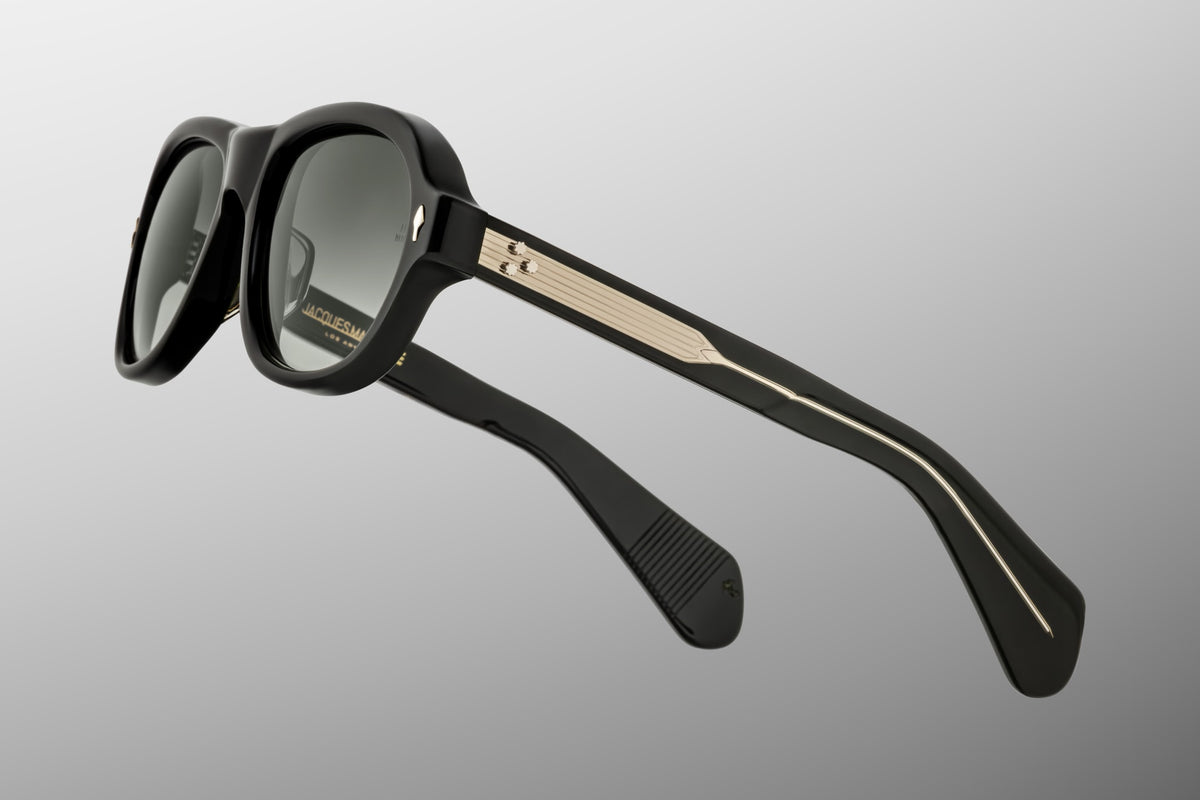 Jacques Marie Mage Richard Viper Sunglasses Black Green Lens – ABC Glasses