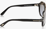 Modern black acetate sunglasses
