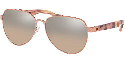 Tory Burch TY6070 Sunglasses 32738Z-57 - Light Brown Gradient Mirror 57mm | ABCGlasses.com