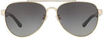 Tory Burch TY6070 327111 Sunglasses - 57mm Women’s Light Grey Gradient Designer Eyewear | ABCGlasses.com