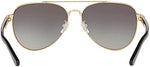 Tory Burch TY6070 327111-57 Sunglasses - Elegant Women’s Light Grey Gradient Fashion Shades | ABCGlasses.com