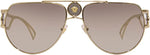 Versace Sunglasses - VE2225 Mirror Gold Aviator | ABCGlasses.com