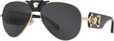 Versace VE2150 Medusa Aviator Sunglasses | ABCGlasses.com