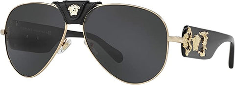 Versace VE2150 Medusa Aviator Sunglasses | ABCGlasses.com