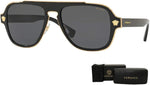Versace VE2199 Square Sunglasses - Medusa Charm Men’s Luxury Fashion Eyewear | ABCGlasses.com