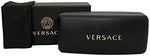 Versace VE2199 Medusa Charm Sunglasses for Men - Black Gold Square Designer Shades | ABCGlasses.com