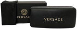 Versace VE2199 Medusa Charm Sunglasses for Men - Black Gold Square Designer Shades | ABCGlasses.com