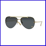 Versace VE2231 Gold Black Aviator Sunglasses - Stylish Men Women Designer Sunglasses | ABCGlasses.com