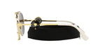 Versace VE2232 White Aviator Sunglasses 147187 - Grey Lens Metal Frame Designer Shades | ABCGlasses.com