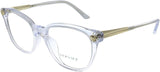 Versace VE3242A 148 Transparent Round Eyeglasses 54mm - Authentic Designer Optical Frames | ABCGlasses.com
