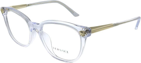 Versace VE3242A 148 Transparent Round Eyeglasses 54mm - Authentic Designer Optical Frames | ABCGlasses.com