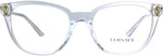Versace VE3242A Eyeglasses Transparent Plastic Frame 54mm - Luxury Designer Eyewear | ABCGlasses.com