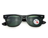 Ray-Ban RB2140 Original Wayfarer 50mm Black Polarized G-15 Sunglasses 901/58