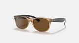 Ray-Ban RB2132 New Wayfarer 945/57 Bicolor 55mm Polarized Sunglasses Italy