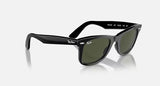 Ray-Ban RB2140 Original Wayfarer 901 Black G15 Green Sunglasses 54mm