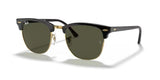 Ray-Ban Sunglasses - RB3016 Clubmaster Shiny Black / Gold W0365 G15 Authentic