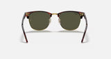 Ray-Ban RB3016 Clubmaster Classic Tortoise Gold G15 Green Sunglasses 51mm