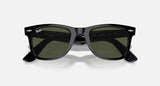 Ray-Ban RB2140 Original Wayfarer 901 Black G15 Green Sunglasses 54mm