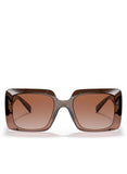 Versace VE 4405 533213 Brown Plastic Rectangle Sunglasses Brown Gradient Lens