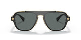 Versace Man Sunglasses Black Frame, Dark Grey Lenses, 56MM