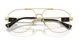 Versace VE1287-1002 Eyeglass Frame GOLD w/DEMO LENS 59mm