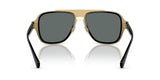Versace Man Sunglasses Black Frame, Dark Grey Lenses, 56MM