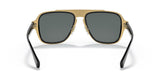 Versace Man Sunglasses Black Frame, Dark Grey Lenses, 56MM