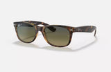 Ray-Ban RB2132 New Wayfarer 601S78 55mm Matte Black Polarized Sunglasses