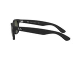 Ray-Ban RB2132 New Wayfarer 622 52mm Black Rubber G-15 Green Sunglasses