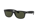 Ray-Ban RB2132 New Wayfarer 622 52mm Black Rubber G-15 Green Sunglasses