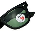 Ray-Ban RB2140 Original Wayfarer 50mm Black Polarized G-15 Sunglasses 901/58